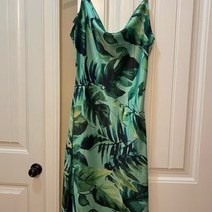 Shien large green tropical dress